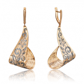 Золотые серьги Platina 02-3654-01-000-1110-48 фото