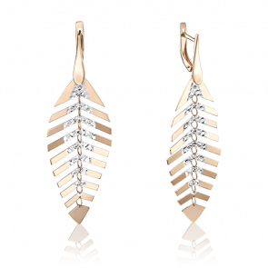 Золотые серьги Platina 02-3662-00-000-1110-48 фото