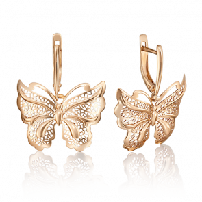 Золотые серьги Platina 02-3689-00-000-1110-65 фото