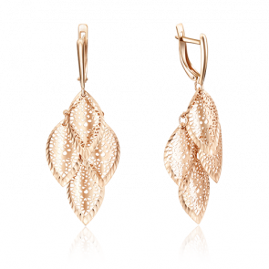 Золотые серьги Platina 02-3721-01-000-1110-48 фото