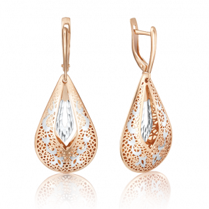 Золотые серьги Platina 02-3745-00-000-1110-48 фото