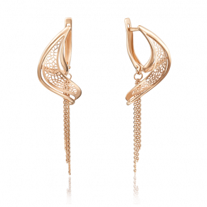 Золотые серьги Platina 02-3752-00-000-1110-65 фото