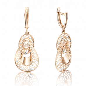 Золотые серьги Platina 02-3771-00-000-1110-48 фото