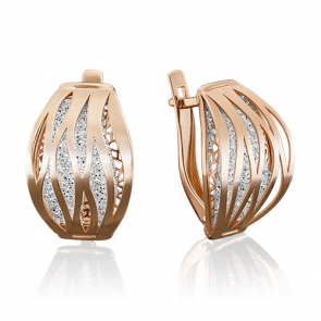 Золотые серьги Platina с эмалью 02-3793-00-000-1110-65 фото