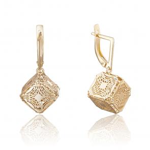 Серьги из лимонного золота Platina 02-3800-00-000-1130-48 фото