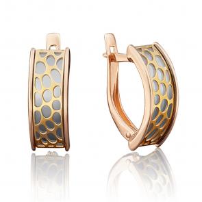 Серьги из комбинированного золота Platina 02-3810-00-000-1113-48 фото