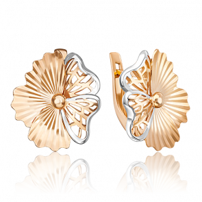 Золотые серьги Platina 02-3827-00-000-1110-65 фото