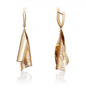 Серьги из лимонного золота Platina 02-3833-00-000-1130-48 фото