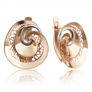 Золотые серьги Platina 02-3872-00-000-1110-65 фото