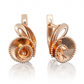 Золотые серьги Platina 02-3875-00-000-1110-48 фото