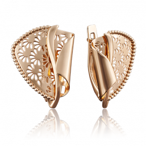 Золотые серьги Platina 02-3876-00-000-1110-65 фото