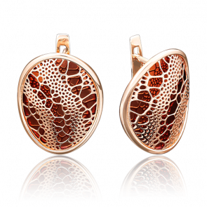 Золотые серьги Platina 02-3884-00-000-1110-65 фото