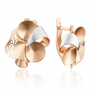 Золотые серьги Platina 02-3903-00-000-1110-48 фото