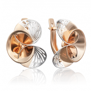 Золотые серьги Platina 02-3916-00-000-1110-65 фото