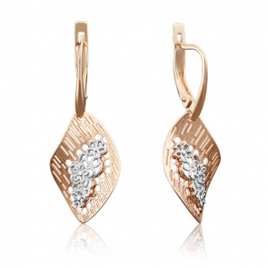 Золотые серьги Platina 02-3921-00-000-1110-48 фото