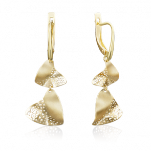 Серьги из лимонного золота Platina 02-3934-00-000-1130-65 фото