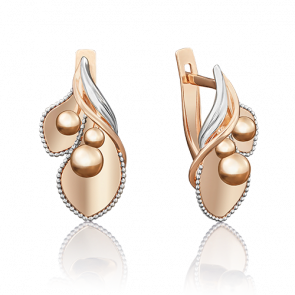 Золотые серьги Platina 02-3969-00-000-1110-42 фото