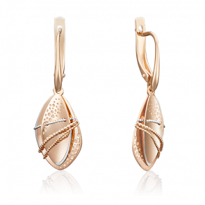 Золотые серьги Platina 02-3991-00-000-1110-42 фото