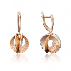 Золотые серьги Platina 02-3992-00-000-1110-48 фото