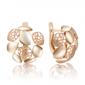 Золотые серьги Platina 02-4039-00-000-1110-65 фото