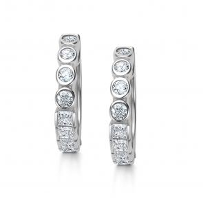 Серебряные серьги АЛЬКОР с фианитом 02-4047/00КЦ-00 фото