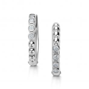 Серебряные серьги АЛЬКОР с фианитом 02-4049/00КЦ-00 фото