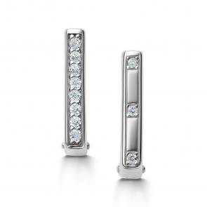 Серебряные серьги АЛЬКОР с фианитом 02-4050/00КЦ-00 фото