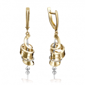 Серьги из лимонного золота Platina 02-4089-00-000-1130-48 фото