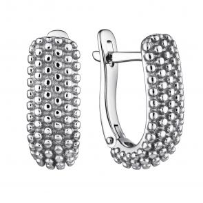 Серебряные серьги АЛЬКОР 02-4101/0000-00 фото