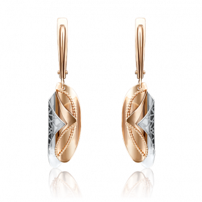 Серьги из комбинированного золота Platina 02-4123-00-000-1111-48 фото