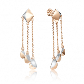 Золотые серьги Platina 02-4127-00-000-1110-48 фото