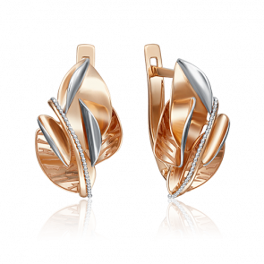 Золотые серьги Platina 02-4131-00-000-1110-48 фото