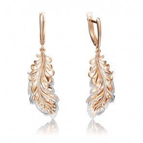 Золотые серьги Platina 02-4154-00-000-1110-48 фото