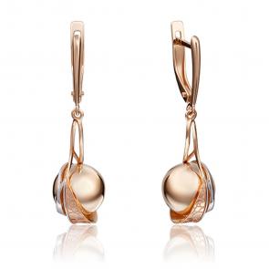 Золотые серьги Platina 02-4161-00-000-1110-48 фото