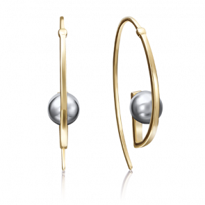 Серьги из комбинированного золота Platina 02-4172-00-000-1121-64 фото