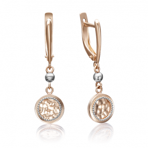 Золотые серьги Platina 02-4173-00-000-1110-65 фото