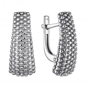 Серебряные серьги АЛЬКОР 02-4178/0000-00 фото