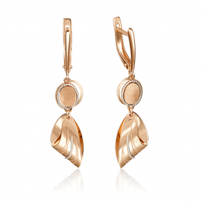 Золотые серьги Platina 02-4249-00-000-1110-48 фото