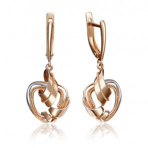 Золотые серьги Platina 02-4258-00-000-1110-64 фото