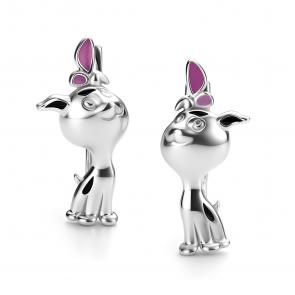 Серебряные серьги АЛЬКОР с эмалью 02-4297/ЭМ27-00 фото