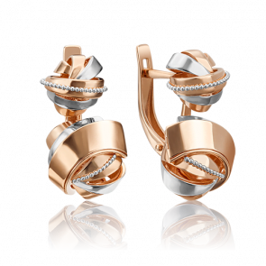 Золотые серьги Platina 02-4321-00-000-1110-48 фото