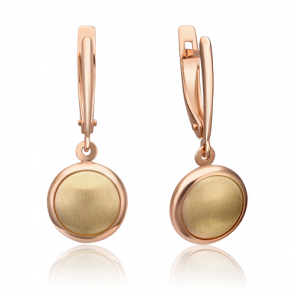 Серьги из комбинированного золота Platina 02-4366-00-000-1113-64 фото