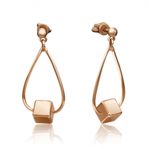 Золотые серьги Platina 02-4391-00-000-1110-48 фото