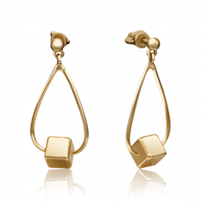 Серьги из лимонного золота Platina 02-4391-00-000-1130-48 фото