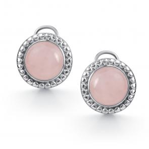 Серебряные серьги АЛЬКОР с кварцем 02-4416/00РК-00 фото