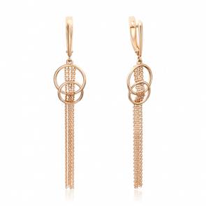 Золотые серьги Platina 02-4418-00-000-1110-42 фото