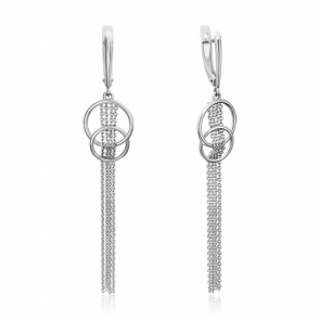 Серьги из белого золота Platina 02-4418-00-000-1120-42 фото