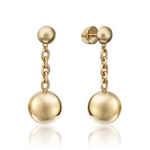 Серьги из лимонного золота Platina 02-4445-00-000-1130-64 фото