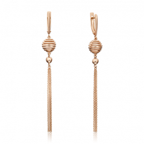 Золотые серьги Platina 02-4459-00-000-1110-64 фото