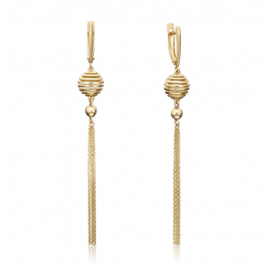 Серьги из лимонного золота Platina 02-4459-00-000-1130-64 фото